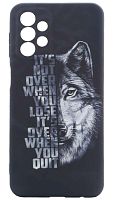 Силиконовый чехол для Samsung Galaxy A23/A235 фосфор животные волк