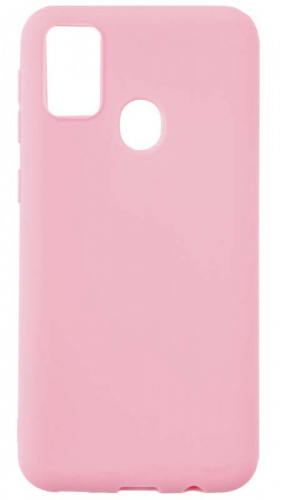 Силиконовый чехол для Samsung Galaxy M21/M215 матовый розовый