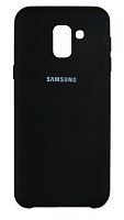 Задняя накладка Soft Touch для Samsung Galaxy J600/J6 (2018) черный