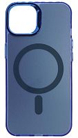 Силиконовый чехол MagSafe для Apple iPhone 13/14 magnetic голубой