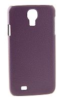 Задняя накладка Jekod для Samsung GT-i9500 Galaxy S IV (под кожу фиолетовая)