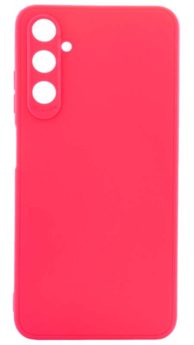 Силиконовый чехол для Samsung Galaxy A05S/A057 с защитой камеры матовый неоновый розовый