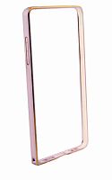 Бампер Creative Case для SAMSUNG Galaxy A5 розовый металлический, с золотой полоской