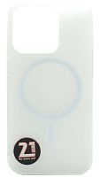 Силиконовый чехол Hoco для Apple iPhone 15 Pro Magnetic series MagSafe прозрачный