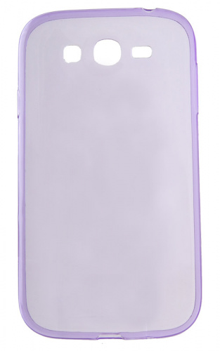 Силиконовый чехол для Samsung GT-I9082 Galaxy Grand 0,5 mm глянцевый,  (прозрачно-фиолетовый)