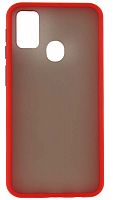 Силиконовый чехол для Samsung Galaxy M30s/M215 хром красный