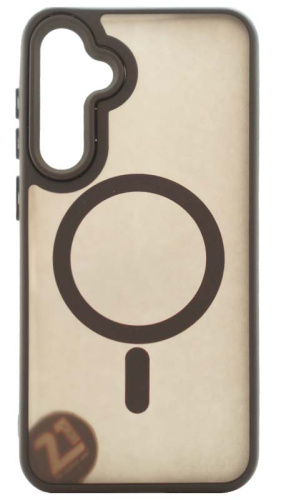 Силиконовый чехол MagSafe для Samsung Galaxy S23 Fe матовый черный