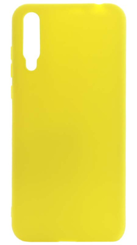 Силиконовый чехол для Huawei Y8P/Honor 30i матовый желтый