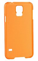 Задняя накладка Fashion Case для Samsung GT-I9600/SM-G900F Galaxy S 5 (прозрачная оранжевая)