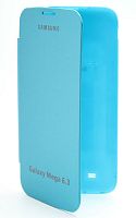 Чехол футляр-книга Flip Cover для Samsung GT-I9200 Galaxy Mega 6.3 - задняя крышка оригинал (голубой