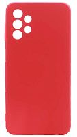 Силиконовый чехол Soft Touch для Samsung Galaxy A13/A135 с защитой камеры красный