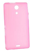 Силикон Sony Xperia ZR/M36h матовый светло-розовый