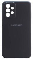 Силиконовый чехол для Samsung Galaxy A23/A235 Soft с лого черный