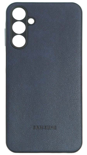 Силиконовый чехол для Samsung Galaxy A15/A155 кожа с лого синий