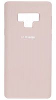 Задняя накладка Soft Touch для Samsung Galaxy Note 9/N960 бледно-розовый