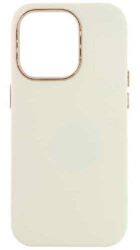 Силиконовый чехол для Apple iPhone 14 Pro Matte молочный