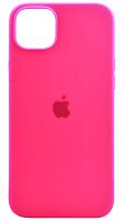 Задняя накладка Soft Touch для Apple Iphone 14 Plus неоновый розовый