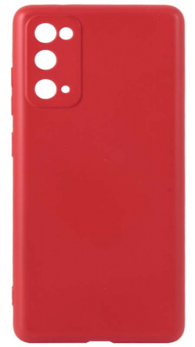 Силиконовый чехол Soft Touch для Samsung Galaxy S20 FE красный