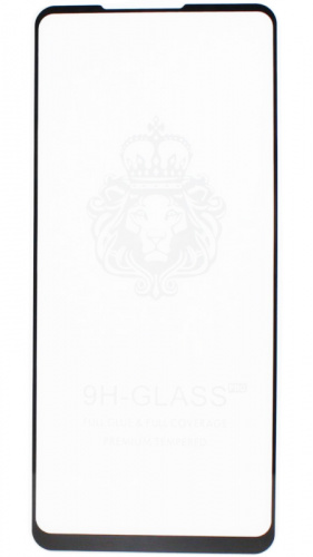 Противоударное стекло для Samsung Galaxy A21/A215/A21s/A217 с полной проклейкой чёрный