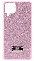 Силиконовый чехол SW для Samsung Galaxy A12/A125 поверхность с блеском розовый