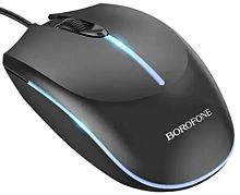  Мышь проводная Borofone BG10 чёрный