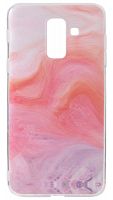 Силиконовый чехол для Samsung Galaxy A605/A6 Plus краски розовый