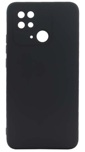 Силиконовый чехол для Xiaomi Redmi 10C с защитой камеры чёрный