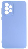 Силиконовый чехол Soft Touch для Samsung Galaxy A33/A336 с защитой камеры голубой