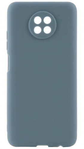 Силиконовый чехол для Xiaomi Redmi Note 9T матовый морской синий