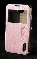 Чехол футляр-книга Usams для LG Optimus L70 Dual с окном (розовый (Starry Sky Series))