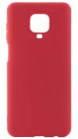 Силиконовый чехол для Xiaomi Redmi Note 9 Pro/Note 9S матовый красный