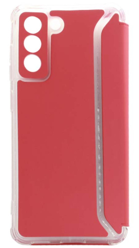 Чехол-книга BOOK для Samsung Galaxy S21 FE красный фото 2