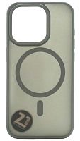 Силиконовый чехол для Apple iPhone 15 Pro Matte case с MagSafe титан