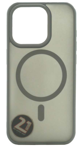 Силиконовый чехол для Apple iPhone 15 Pro Matte case с MagSafe титан