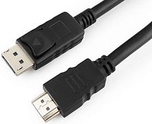 Кабель DisplayPort->HDMI Cablexpert CC-DP-HDMI-6, 1,8м, 20M/19M, черный, экран, пакет