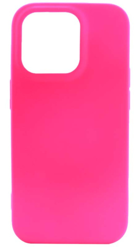 Силиконовый чехол для Apple iPhone 14 Pro Soft ярко-розовый