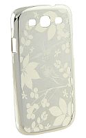 Задняя панель для Samsung i9300 Galaxy S3 РАЙСКИЙ САД (серебро)