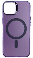 Силиконовый чехол MagSafe для Apple iPhone 13/14 magnetic фиолетовый