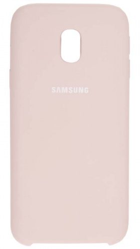 Задняя накладка Soft Touch для Samsung Galaxy J330/J3 (2017) бледно-розовый