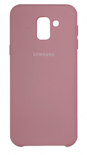 Задняя накладка Soft Touch для Samsung Galaxy J600/J6 (2018) розовый