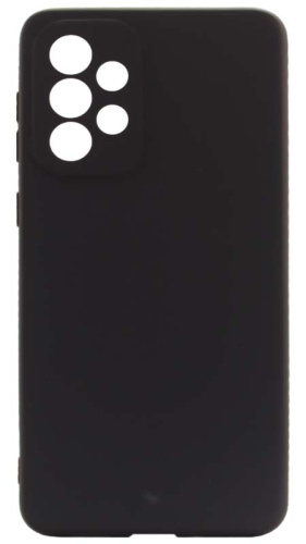 Силиконовый чехол для Samsung Galaxy A33/A336 матовый черный