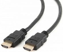 Кабель HDMI Cablexpert CC-HDMI4-10M, 10м, v1.4, 19M/19M, черный, позол.разъемы, экран, пакет