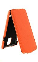 Чехол футляр-книга Melkco для Samsung GT-I9600/SM-G900F Galaxy S 5 (Orange LC (Jacka Type))