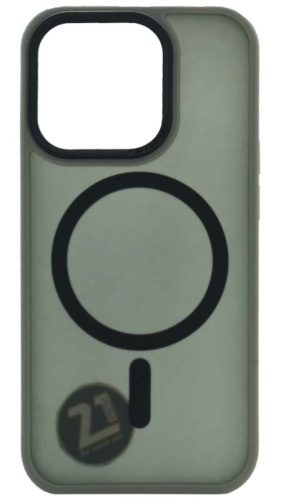 Силиконовый чехол Marooke для Apple iPhone 15 Pro magsafe матовый титан