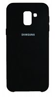 Задняя накладка Soft Touch для Samsung J600/J6 (2018) * чёрный
