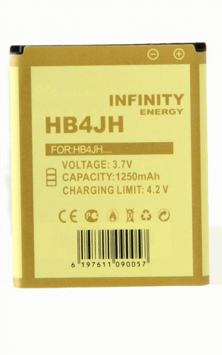Аккумуляторная батарея Infinity для Huawei HB4J1H/U8185 ASCEND Y100 (1250mAh)