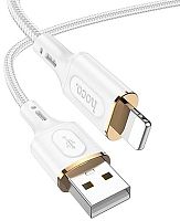 Кабель USB - 8-pin HOCO X95 Goldentop, 1.0м, 2.4A белый
