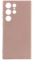 Силиконовый чехол для Samsung Galaxy S23 Ultra Soft бледно-розовый