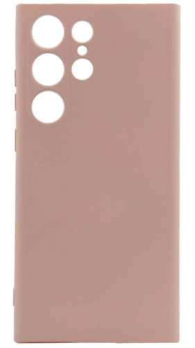 Силиконовый чехол для Samsung Galaxy S23 Ultra Soft бледно-розовый