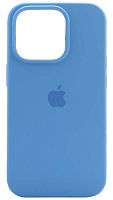 Задняя накладка Soft Touch для Apple Iphone 14 Pro серо-голубой